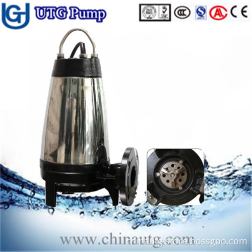 WQ-1 series non-clog Submersible sewage submersible water pump with cutting blade